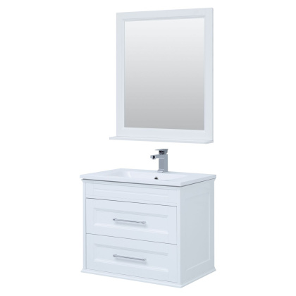 Комплект мебели для ванной Aquanet Бостон М 80 белый матовый Комплект мебели для ванной Aquanet Бостон М 80 белый матовый