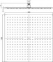 Верхний душ 3D квадратный RGW SP-82, RGW 21148225-01