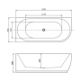 Акриловая ванна Aquanet Family Elegant A 180x80 3805N Matt Finish Акриловая ванна Aquanet Family Elegant A 180x80 3805N Matt Finish