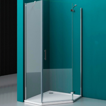 Душевой уголок BelBagno KRAFT-P-1-80-C-Cr-R