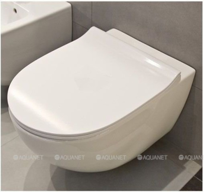 Унитаз подвесной Vitra Sento  безободковый (без сиденья) Унитаз подвесной Vitra Sento  безободковый (без сиденья)