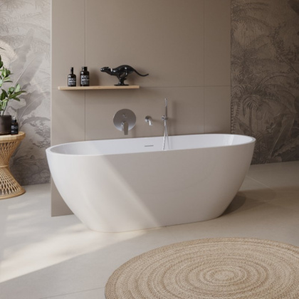 Акриловая ванна BELBAGNO UNO BB701-1600-730-K