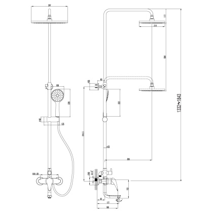 Смеситель Lemark Poseidon LM4262C для ванны и душа