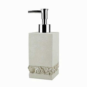 Дозатор для жидкого мыла Inn, 7,4х18,4х8 см, бежевый, K-4399