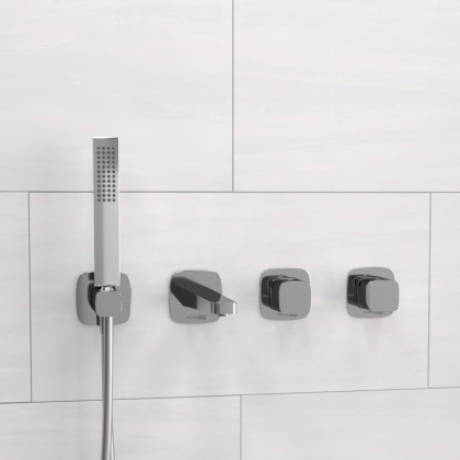 A8651.312.314.326.087.103 Встраиваемый комплект для ванны с лейкой и изливом