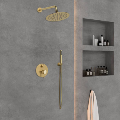 Душевой комплект Desire VSFW-1D1BG, встраиваемый, 2 режима, брашированное золото Душевой комплект Desire VSFW-1D1BG, встраиваемый, 2 режима, брашированное золото