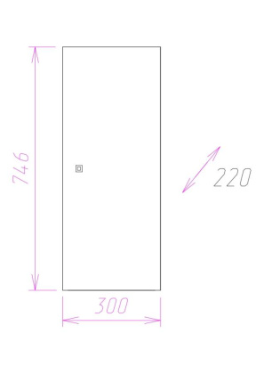 Шкаф Onika Кредо 30 подвесной, белый, универсальный
