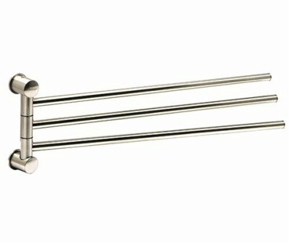 Держатель полотенец тройной, 40,5х13,6х3,1 см, хром, K-1933