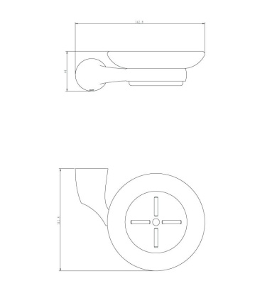 Мыльница стеклянная RUSH Devon (DE75411)