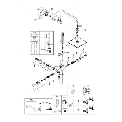 Душевая система Grohe Euphoria 26187000 хром Душевая система Grohe Euphoria 26187000 хром