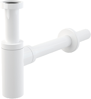 Сифон для умывальника DN32 DESIGN круглый, белый-гланец Сифон для умывальника DN32 DESIGN круглый, белый-гланец