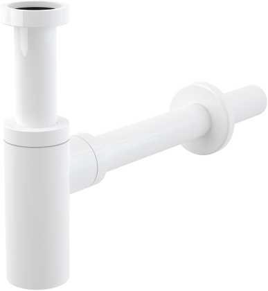 Сифон для умывальника DN32 DESIGN круглый, белый-гланец Сифон для умывальника DN32 DESIGN круглый, белый-гланец