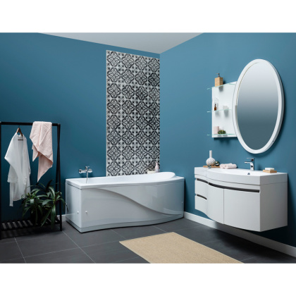 Зеркало Aquanet Опера L/R 70 белый с полкой Зеркало Aquanet Опера L/R 70 белый с полкой