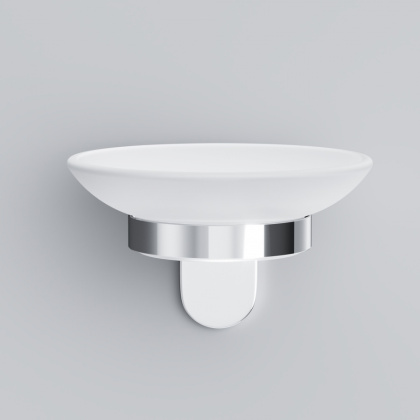 A8434200 X-Joy Стеклянная мыльница с настенным держателем A8434200 X-Joy Стеклянная мыльница с настенным держателем