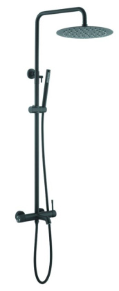 Стойка для душа со смесителем UNO черный Стойка для душа со смесителем UNO черный