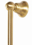 CZR-U-S-02-Bi Душевая штанга для ручного душа, ручка белая, исполнение бронза
