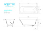 Ванна чугунная эмалированная AQUATEK AQ8850F-00 СИГМА 1500x700 мм в комплекте с 4-мя ножками Ванна чугунная эмалированная AQUATEK AQ8850F-00 СИГМА 1500x700 мм в комплекте с 4-мя ножками