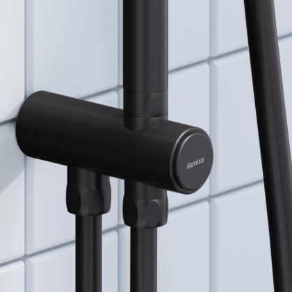 940000300 Merkur душ.система: верх.душ 310*200 мм, ручн.душ 3 ф-ции 130*250 мм, штанга 1050-1450, черная 940000300 Merkur душ.система: верх.душ 310*200 мм, ручн.душ 3 ф-ции 130*250 мм, штанга 1050-1450, черная