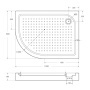 Акриловый поддон BelBagno TRAY-BB-RH-100/80-550-15-W-L Акриловый поддон BelBagno TRAY-BB-RH-100/80-550-15-W-L