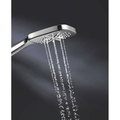 Ручной душ GROHE Rainshower SmartActive Cube 130, 3 вида струй, хром (26550000)
