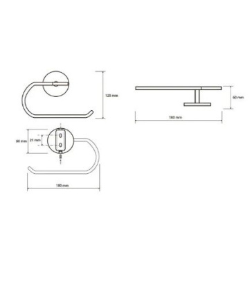 Круглый держатель полотенца Круглый держатель полотенца