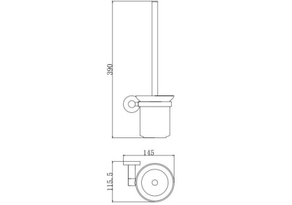 Ершик настенный AQUATEK AQ4010CR ВЕГА