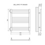 Полотенцесушитель электрический Lemark Bellario LM68607EBL П7 500x600, левый/правый, черный Полотенцесушитель электрический Lemark Bellario LM68607EBL П7 500x600, левый/правый, черный