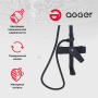 Душевая стойка Agger Brilliant A0394444 черная Душевая стойка Agger Brilliant A0394444 черная