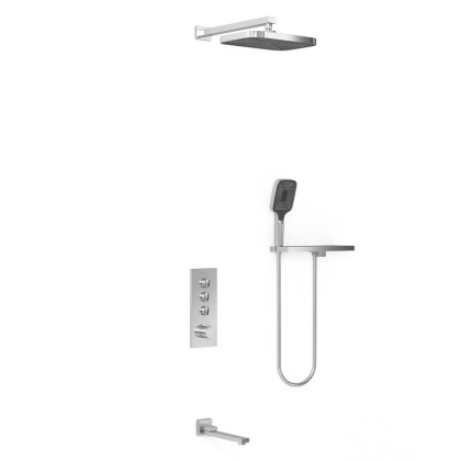 Душевой комплект VSFW-431T1RCH встраиваемый, термостатический, 3 режима, хром