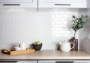 Керамическая мозаика Brick White Glossy 45x95, Brick & Metro