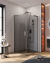 SLIDER-AH-2-70/80-80/90-GRIGIO-GM Душевой уголок, Условный размер, мм:(700-800)x(800-900)x1950 Габариты с диапазоном регулировок, мм:(700-800)x(800-900)x1950 