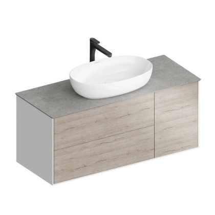 Тумба PLAZA Modern подвесная с ящиками 120, дуб Орегон PLB.M.120.3\OAK.O Тумба PLAZA Modern подвесная с ящиками 120, дуб Орегон PLB.M.120.3\OAK.O