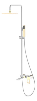 Стойка для душа Q WhiteGold_Комплект Стойка для душа Q WhiteGold_Комплект