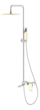 Стойка для душа Q WhiteGold_Комплект Стойка для душа Q WhiteGold_Комплект