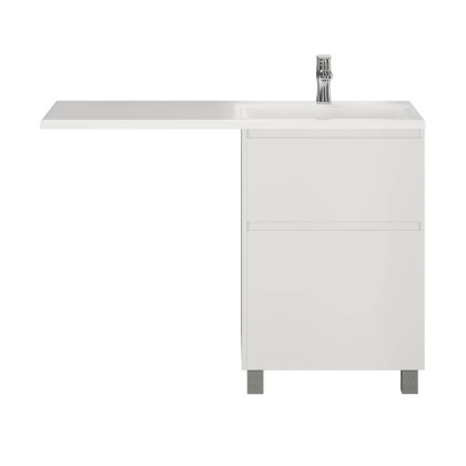 Тумба с раковиной напольная Creto Cafor White 110 правосторонняя