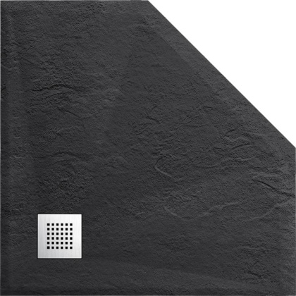 Поддон для душа из искусственного камня VST-4SP9090A, 900*900*25, антрацит