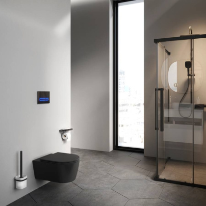 C8F1701MBSC Func подвесной унитаз 54 см FlashClean с сиденьем микролифт, черн мат C8F1701MBSC Func подвесной унитаз 54 см FlashClean с сиденьем микролифт, черн мат