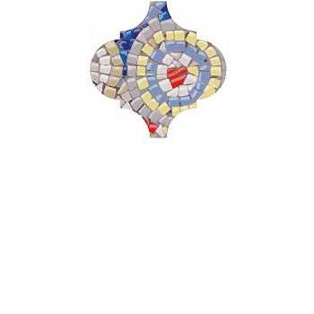 Декор OP\A170\65000 Арабески Майолика Гауди 6.5*6.5*7 (уп\26шт) , шт