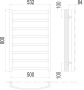 Полотенцесушитель Terminus Атланта+ П8 500х800 Полотенцесушитель Terminus Атланта+ П8 500х800