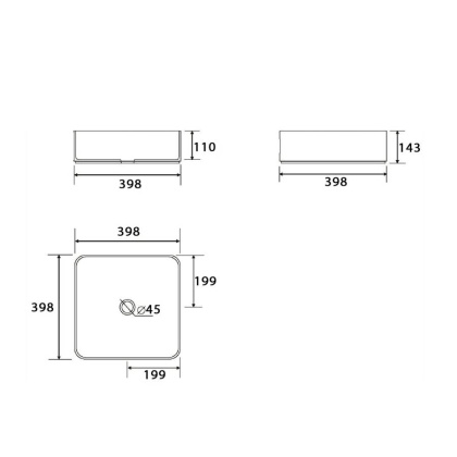 Умывальник Point Меркурий 40 PN43831 квадратный, белый Умывальник Point Меркурий 40 PN43831 квадратный, белый