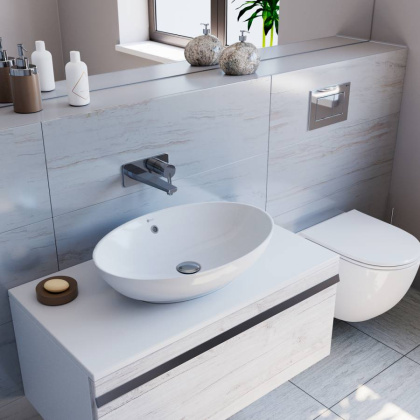 Умывальник Point Сатурн 63 PN43901 овальный, белый Умывальник Point Сатурн 63 PN43901 овальный, белый