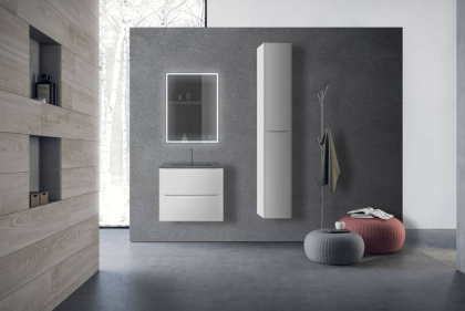 База под керамическую раковину Mia 600 подвесная, 2 выкатных ящика soft close, G.White