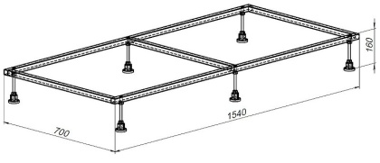 Каркас для поддона Allen Brau 160х80 8.00007 Каркас для поддона Allen Brau 160х80 8.00007