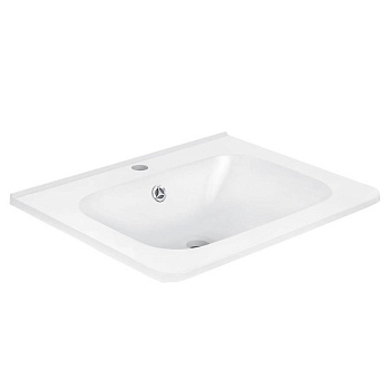 Раковина VCB-2VP600W из искуственного камня, цвет белый Раковина VCB-2VP600W из искуственного камня, цвет белый