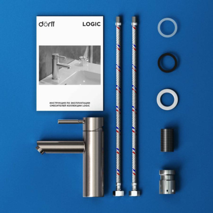 D3002100SS Logic new  смеситель для умывальника из нержавеющей стали D3002100SS Logic new  смеситель для умывальника из нержавеющей стали