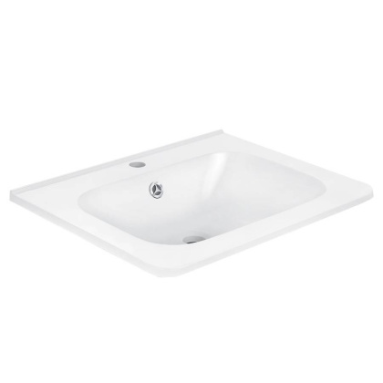 Раковина VCB-2VP600W из искуственного камня, цвет белый Раковина VCB-2VP600W из искуственного камня, цвет белый