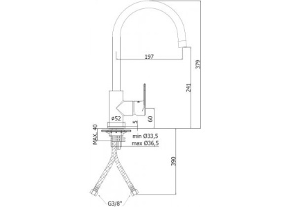 Смеситель для кухни Paffoni Lime LM180CR