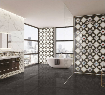 Керамогранит Victorian Marble Black 7FLPR 60х60 Керамогранит Victorian Marble Black 7FLPR 60х60