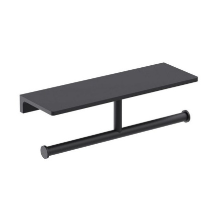 Бумагодержатель двойной с полкой для телефона Timo Selene 12045/03 черный Бумагодержатель двойной с полкой для телефона Timo Selene 12045/03 черный