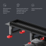 W01SC-U11-060-04BM MasterFlow Трап для душа линейный универс затвор Tile 60см цвет черн мат W01SC-U11-060-04BM MasterFlow Трап для душа линейный универс затвор Tile 60см цвет черн мат